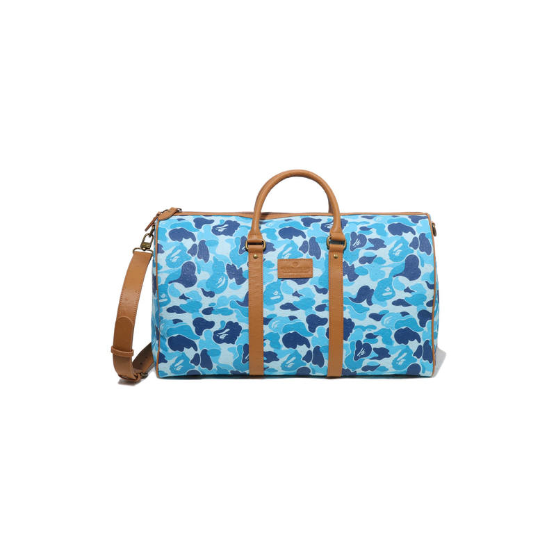 A BATHING APE Synthetic Leather Handbag Travel Bag Unisex Multicolor