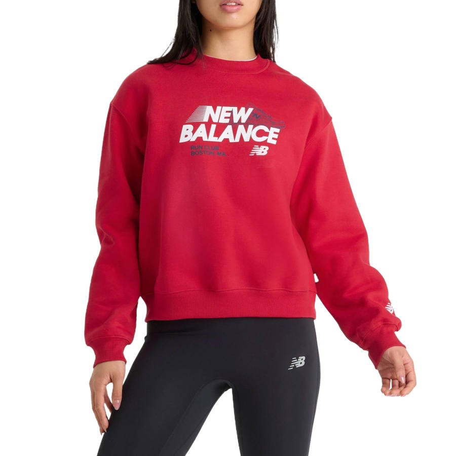 New Balance New Balance Sweatshirt Sweatshirts Women's Red Crew Neck Moderate