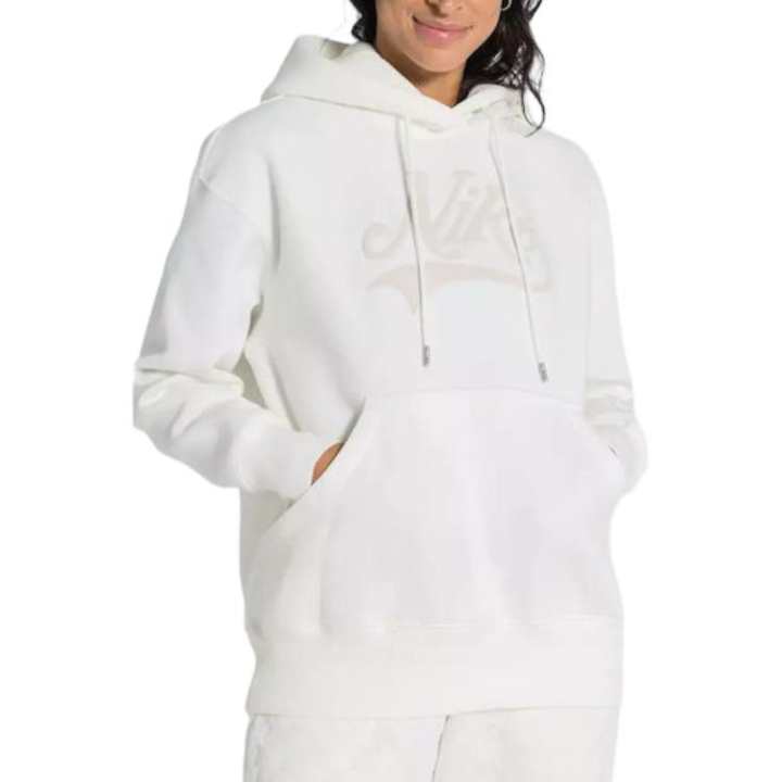 Nike Nike Sweatshirts Women's White Hooded Non Detachable Moderate
