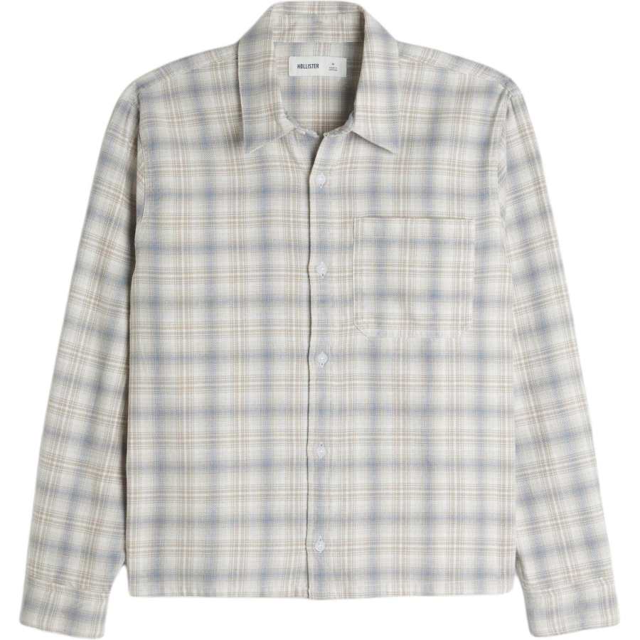 Hollister/ Shirts Men's Beige Lapel Moderate
