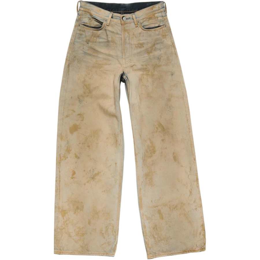Acne Studios Acne Studios logo-patch denim trousers