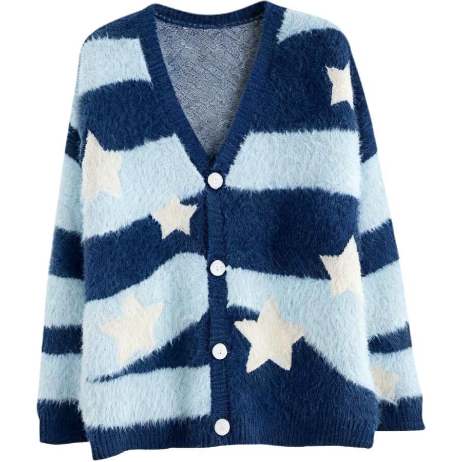 Tonlion Knitwear Women's Blue Tone Crew Neck Moderate