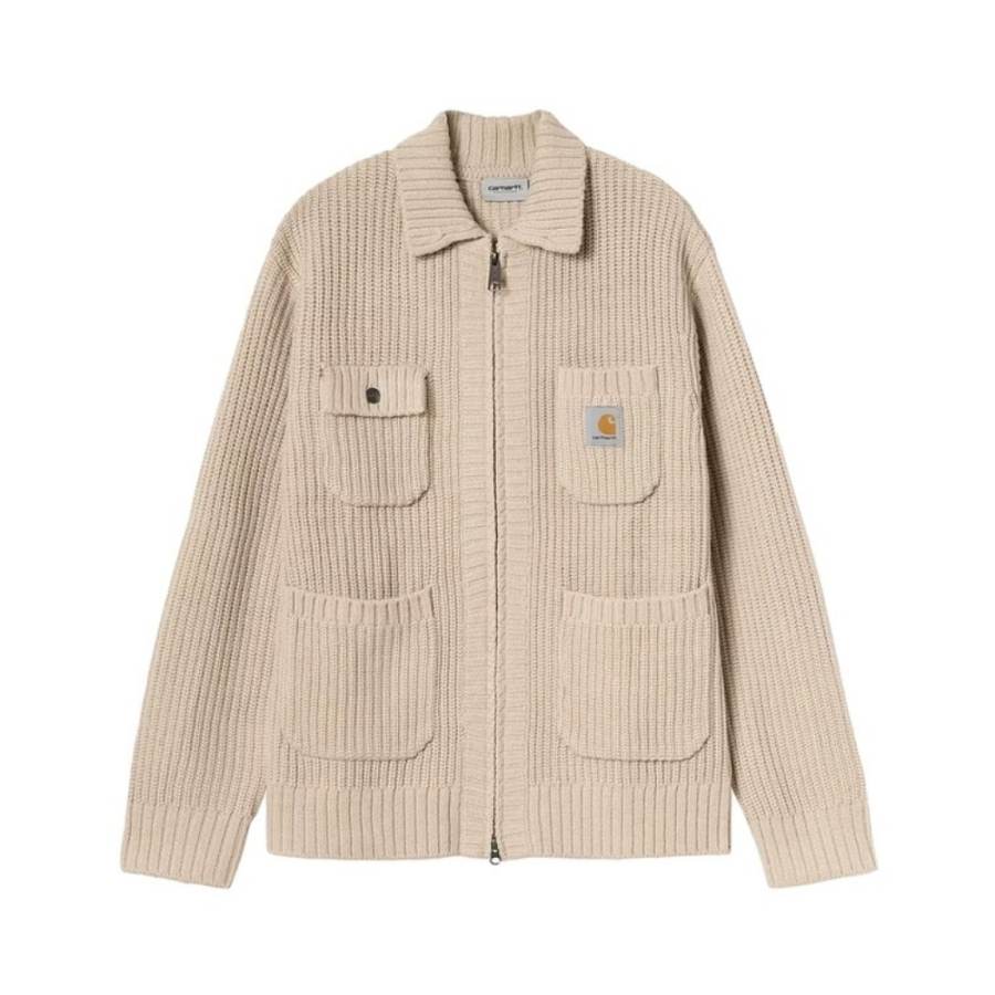 Carhartt WIP Jackets Men's BGL/Beige Yellow Lapel Moderate
