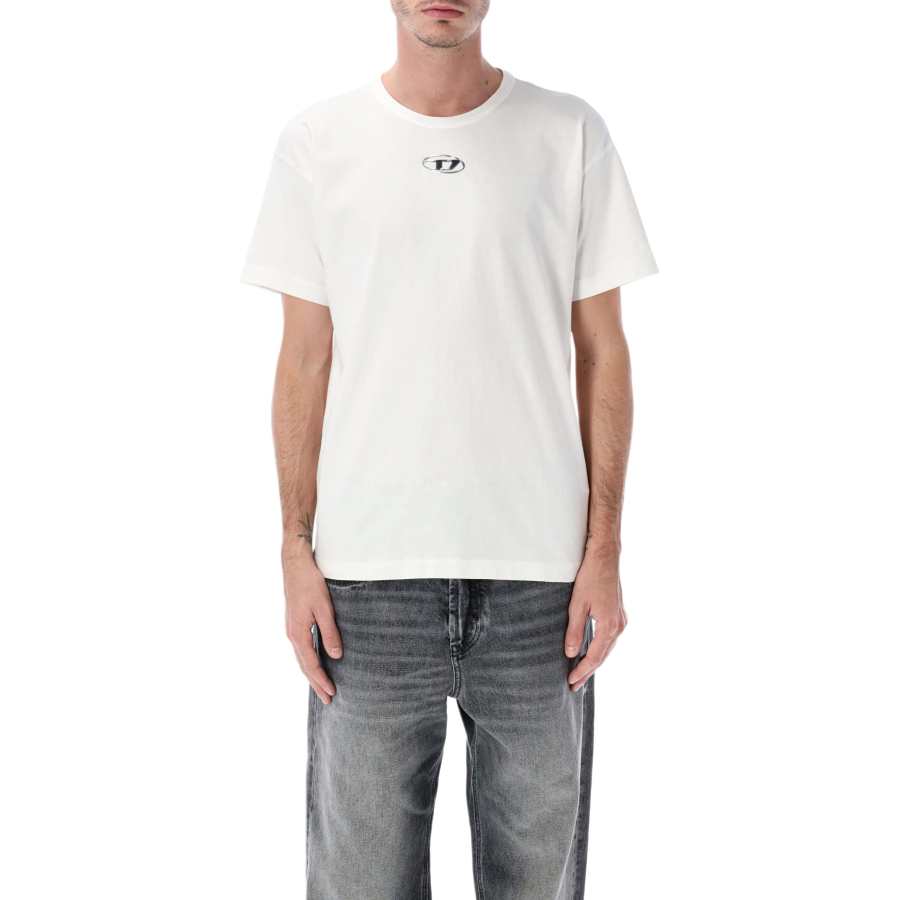 DIESEL T Shirts Men's White Crew Neck