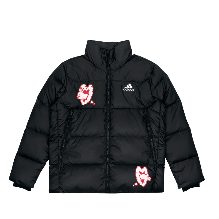 Adidas Adidas Down Jackets Unisex Black Stand Collar Moderate Down Jacket