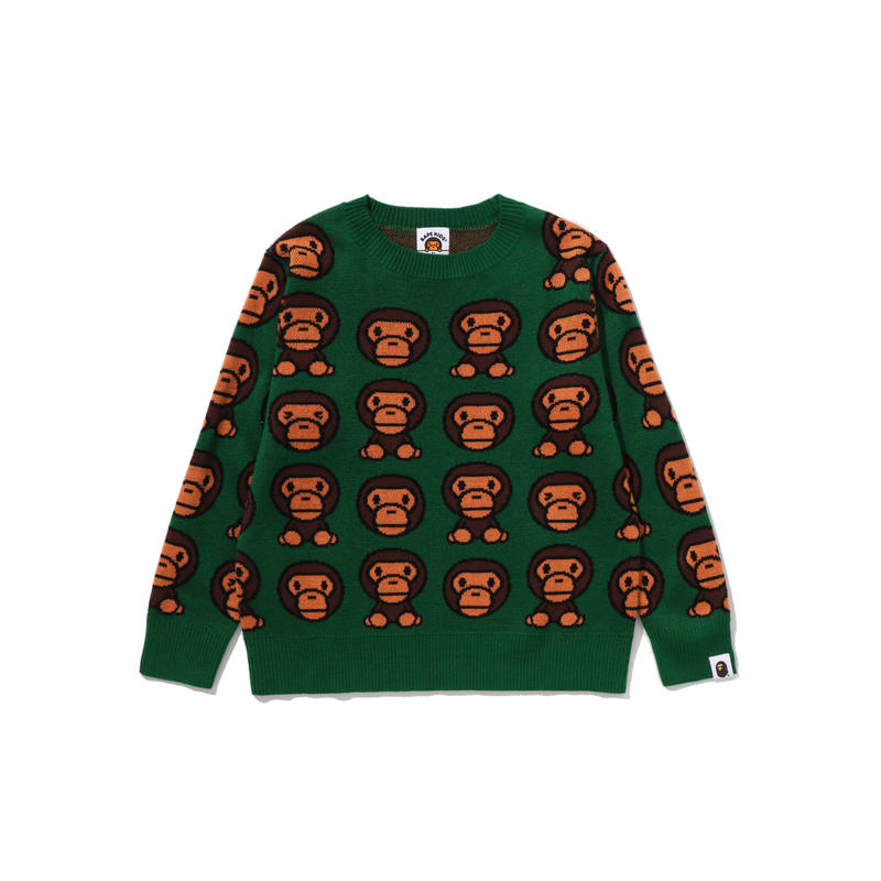 A BATHING APE Sweater FW25 Children Aged 3 7 Years Old