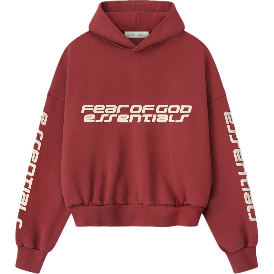 Fear Of God Essentials Cropped Relaxed Hoodie