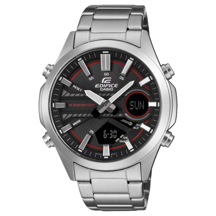 CASIO CASIO EDIFICE Quartz Movement Stainless Steel Strap Watch Men's Watches Black Dial