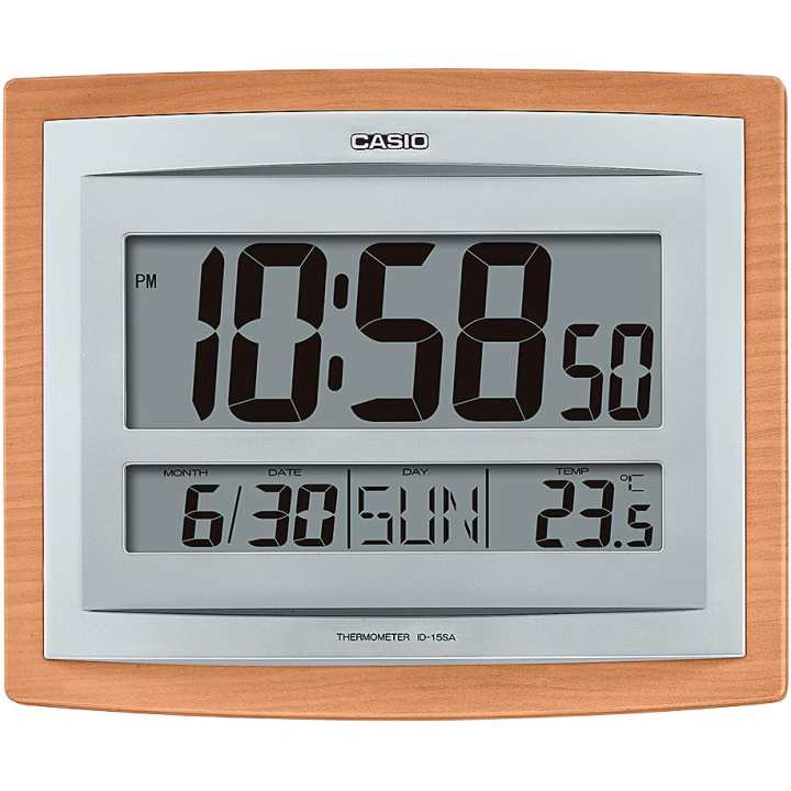 CASIO CASIO Quartz Movement Resin Wall Clock Unisex Gray