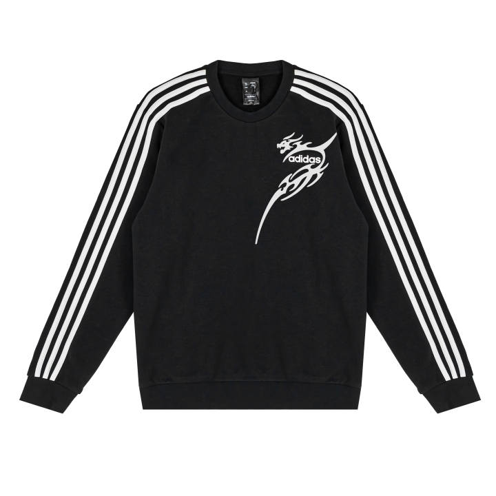 Adidas Adidas Sweatshirts Unisex Black Crew Neck Moderate Regular