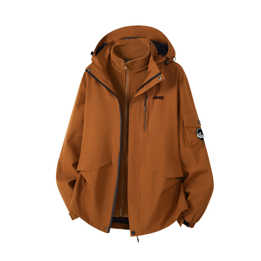Jeep Wrangler Jackets Unisex Hooded Fleece Lined Workwear
