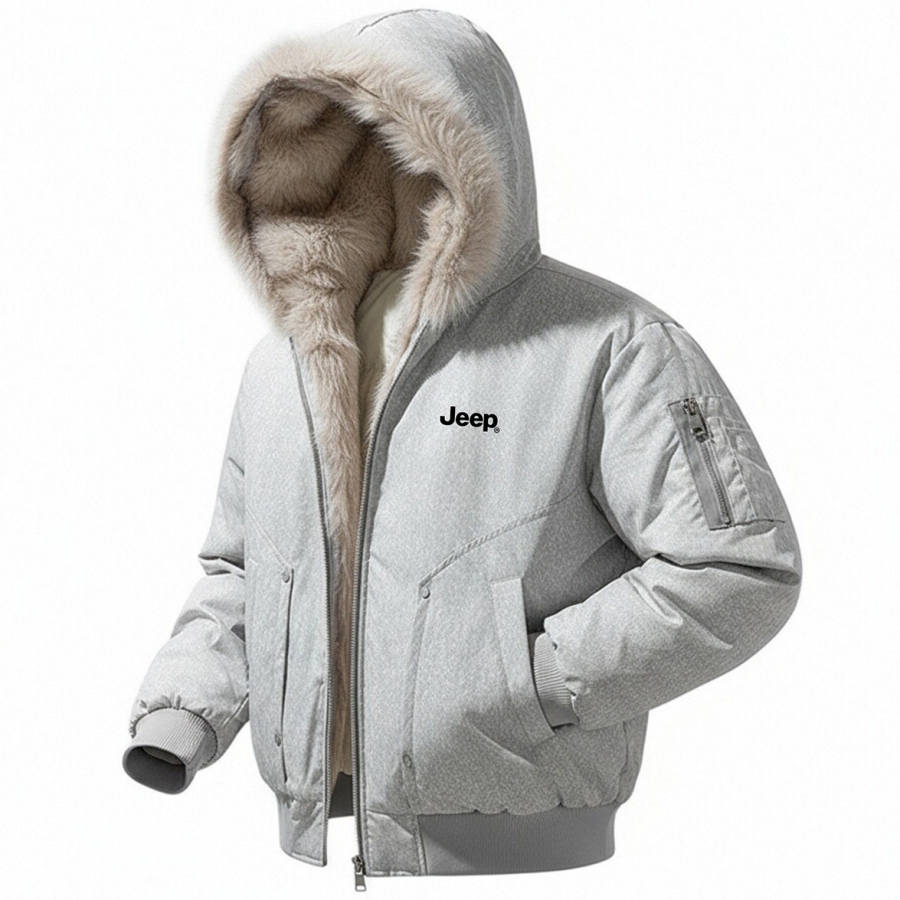 Jeep Jeep Puffer Jackets Unisex Hooded Thickened