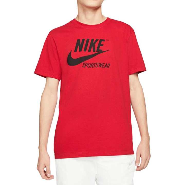 Nike Nike Sportswear T Shirts Men's University Red Crew Neck