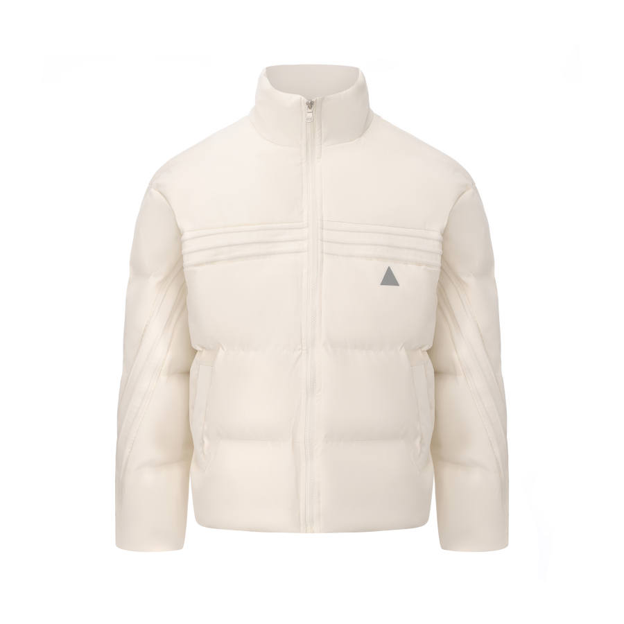 COLDSTONE COLDSTONE Puffer Jackets Unisex Apricot Stand Collar Thickened Puffer Jacket