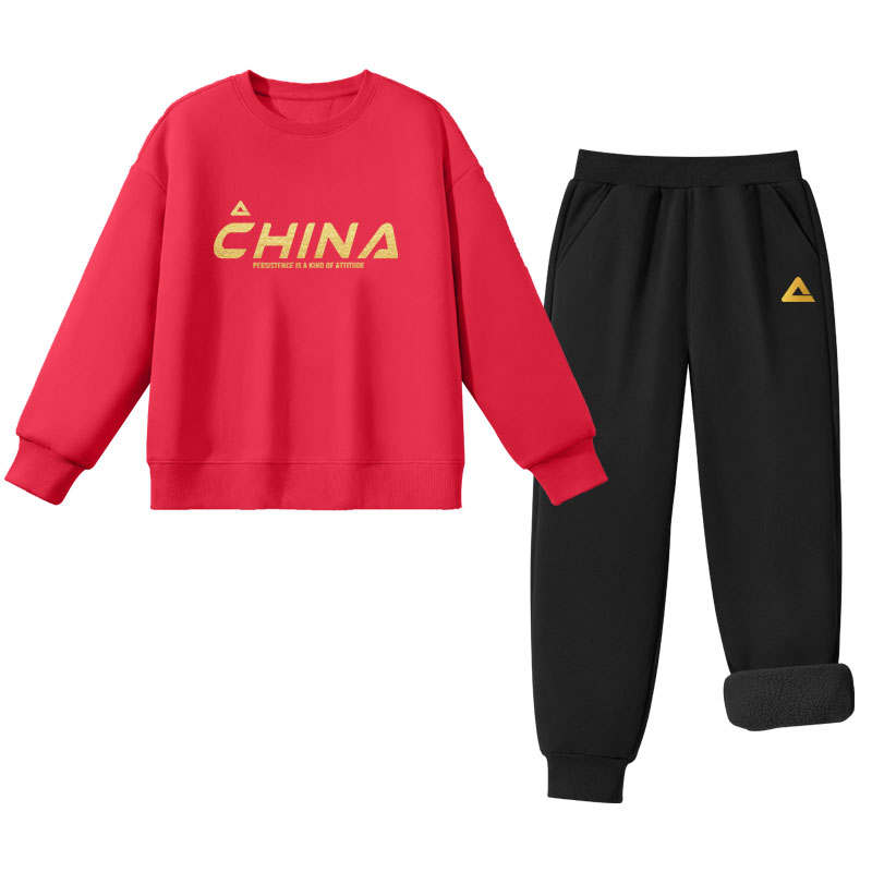 PEAK Kids Casual Sportswear Crew Neck Moderate