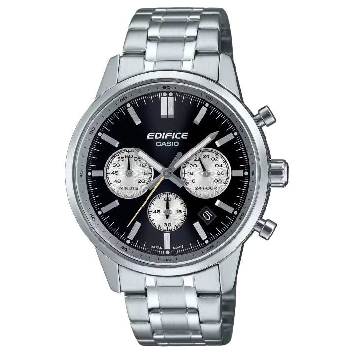 CASIO CASIO EDIFICE Quartz Movement Stainless Steel Strap Watch Men's Watches Black Dial