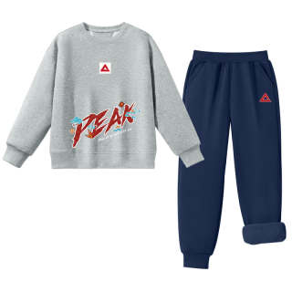 PEAK Kids Casual Sportswear Crew Neck Moderate
