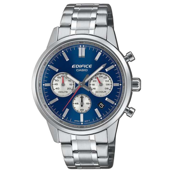 CASIO CASIO EDIFICE Quartz Movement Stainless Steel Strap Watch Men's Watches Blue Dial