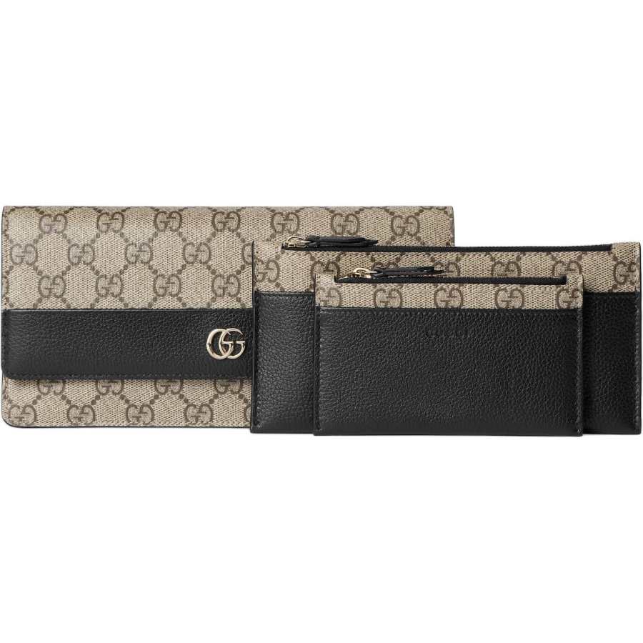 GUCCI GG Marmont Leather Combo Set Unisex Black