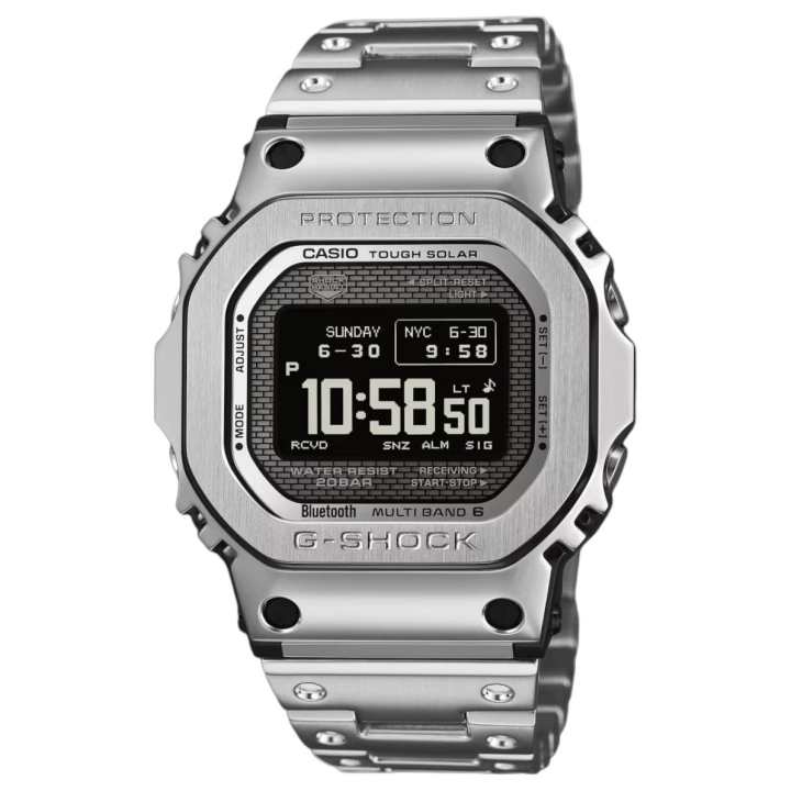 CASIO CASIO 5000 Collection Bluetooth Wave Solar Quartz Movement Stainless Steel Strap Watch Men's Watches