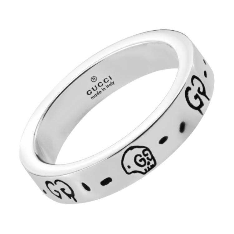 GUCCI GUCCI Ghost 925 Sterling Silver Rings Unisex