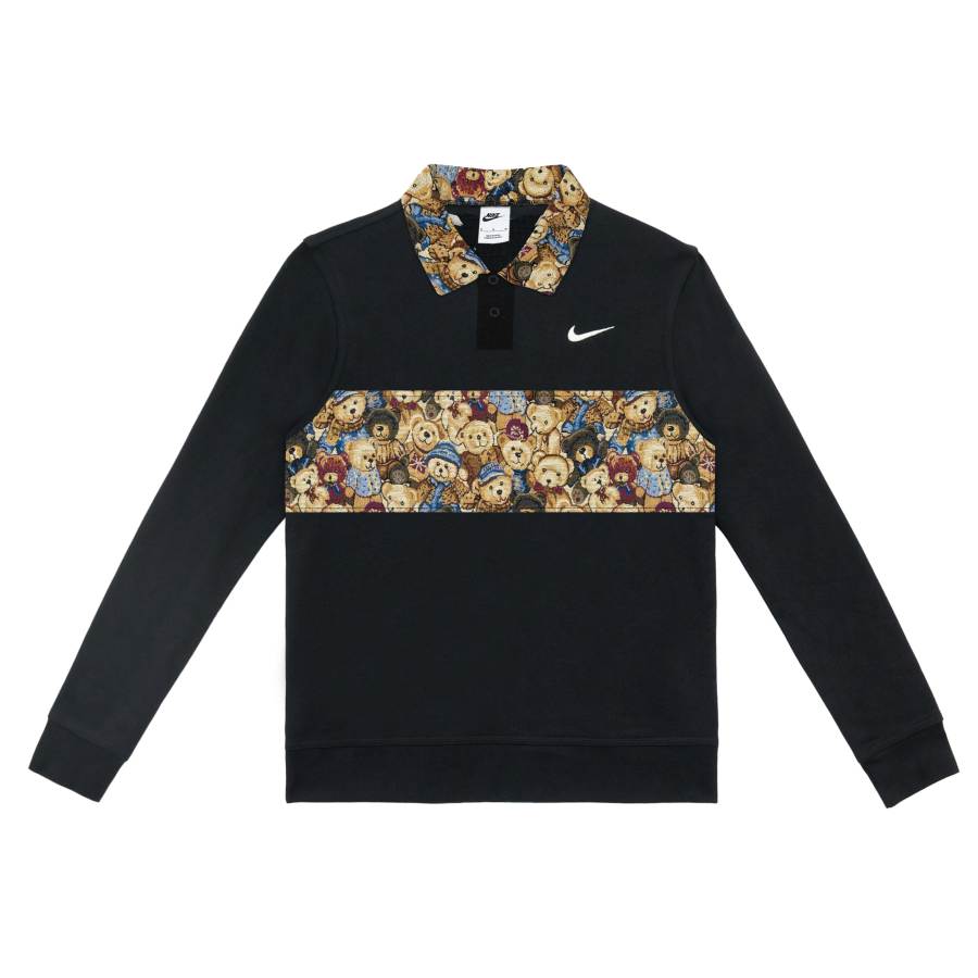 Nike Nike Club Polo Shirts Unisex Black Polo Collar Thickened And Fleece Lined Other