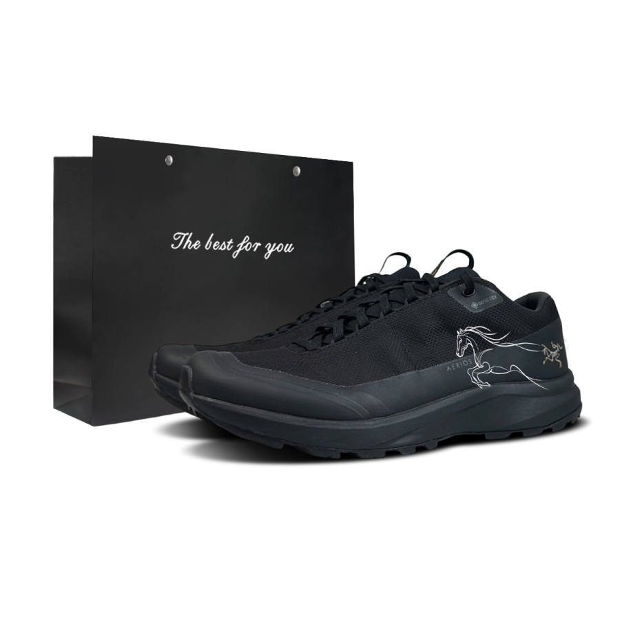 Arcteryx Arc'teryx Aerios FL Low top Casual Trail Running Training City Commuting Running Shoes Men's Black White
