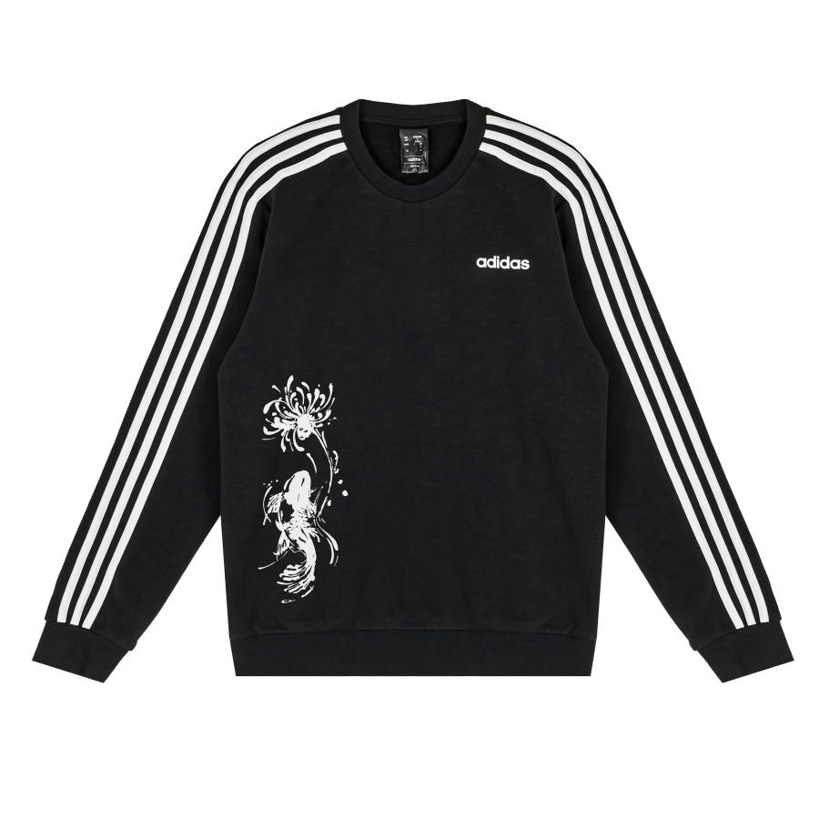 Adidas Adidas Sweatshirts Unisex Black Crew Neck Moderate Regular