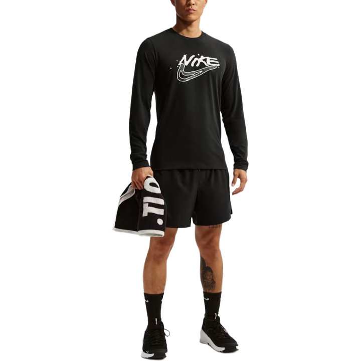 Nike Nike T Shirts Men's Black Crew Neck Moderate