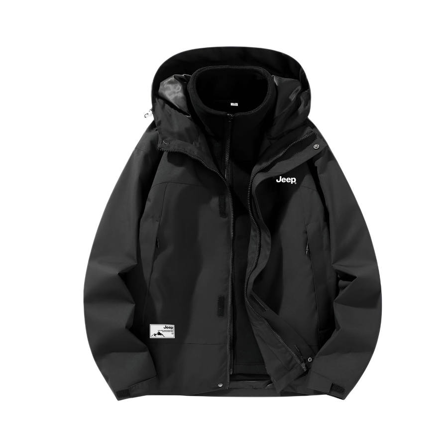 Jeep Wrangler Jackets Unisex Hooded Fleece Lined Workwear