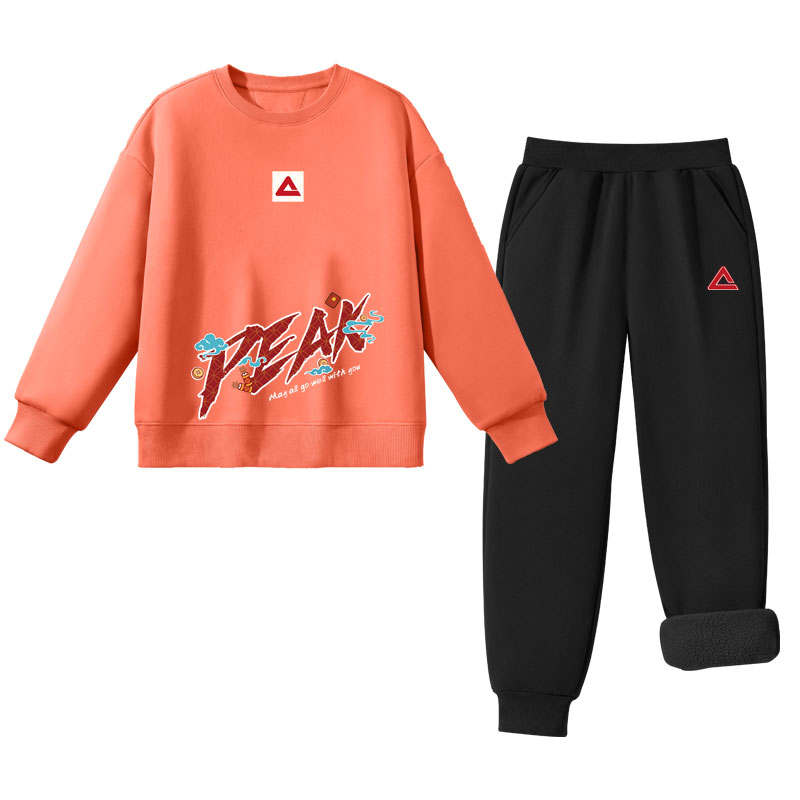 PEAK Kids Casual Sportswear Crew Neck Moderate