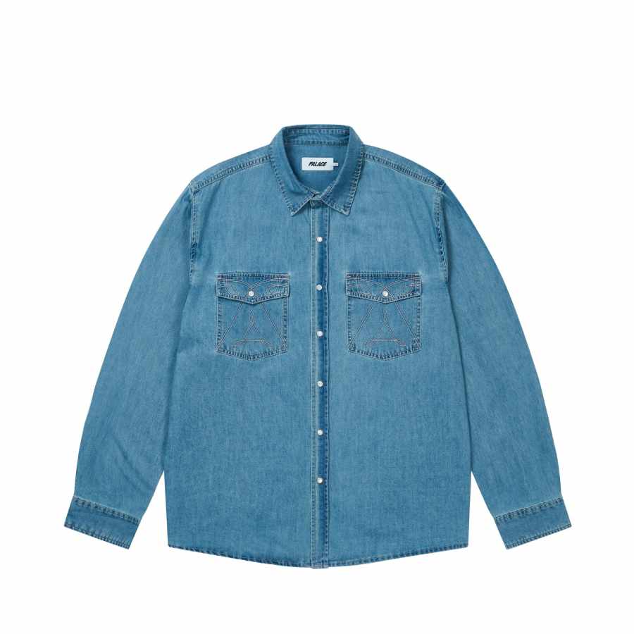 PALACE FW25 DENIM WESTERN OVERSHIRT Shirt Unisex
