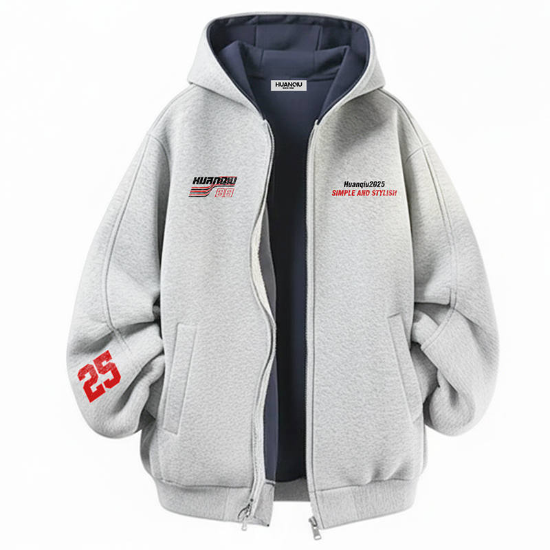 HUANQIU Sweatshirts Unisex Hooded Thickened Heavyweight