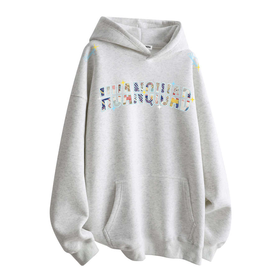HUANQIU Sweatshirts Unisex Hooded Thickened Regular