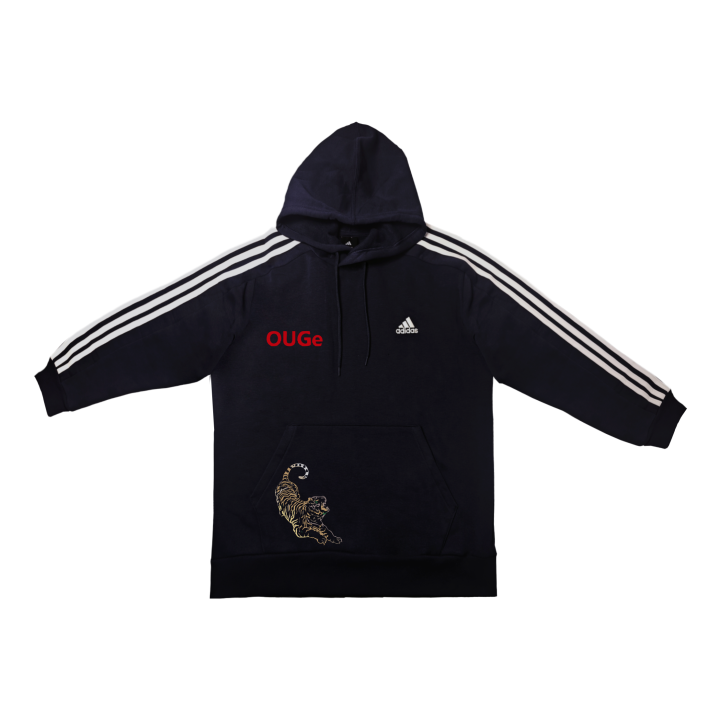 Adidas Adidas Sweatshirts Unisex Ink Blue Hooded Moderate Regular