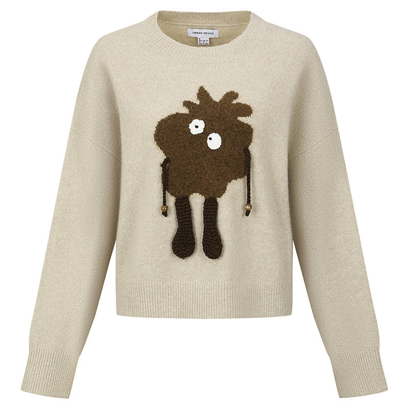 URBAN REVIVO Knitwear Women's Crew Neck Moderate