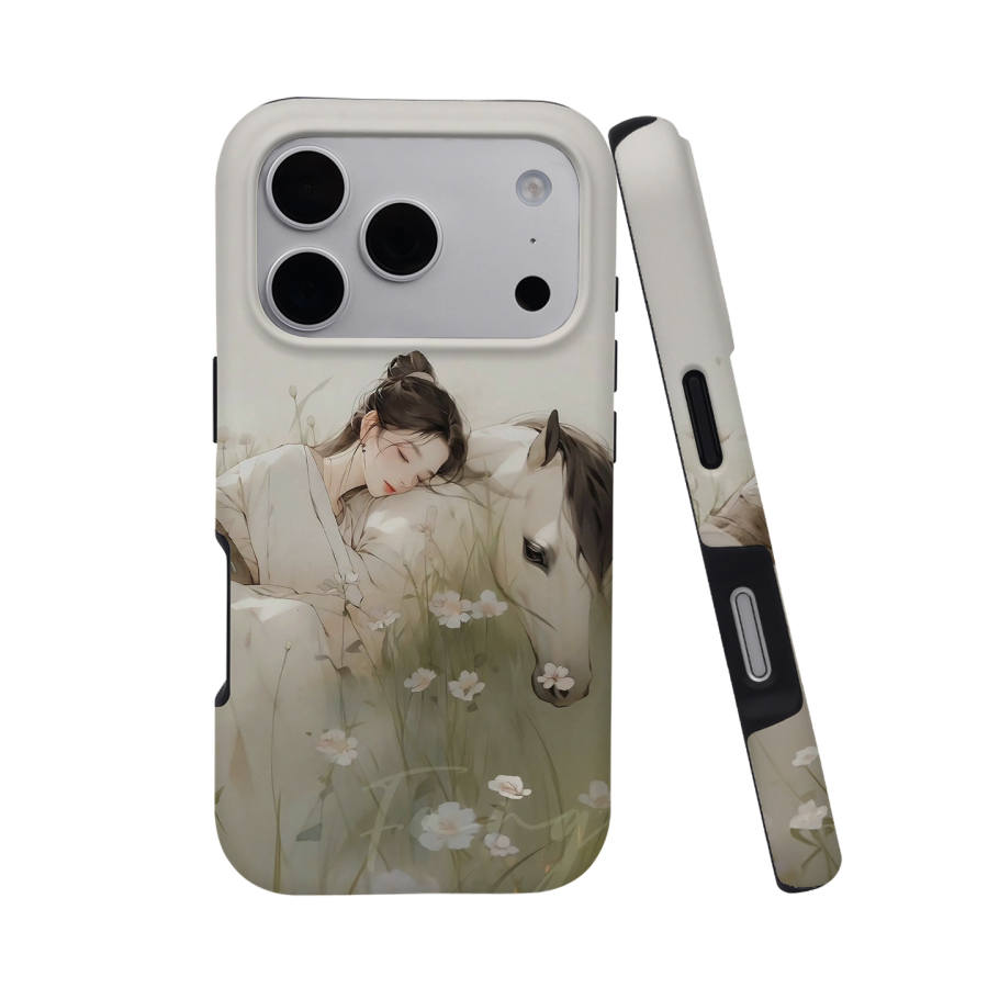 Keshami PC Material Dream Horse Anti Drop Style/Half Bag Style Magnetic Phone Cases