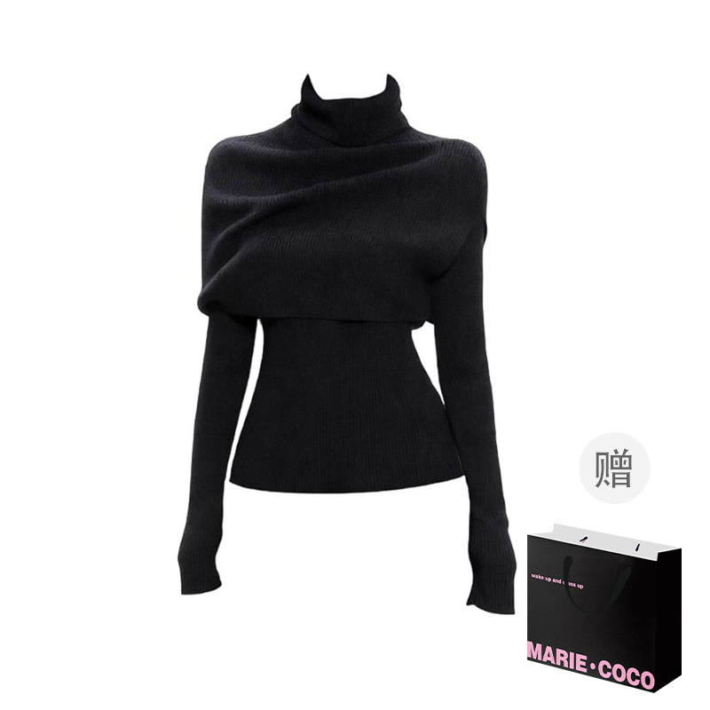 MARIE·COCO Knitwear Women's Top Turtleneck Moderate Cloak