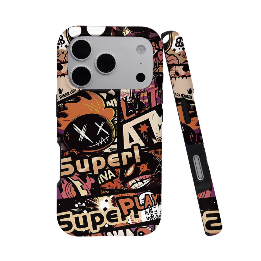Keshami Keshami PC Material Drop Resistant/Magnetic Matte Hard Shell Individual Comic Phone Cases