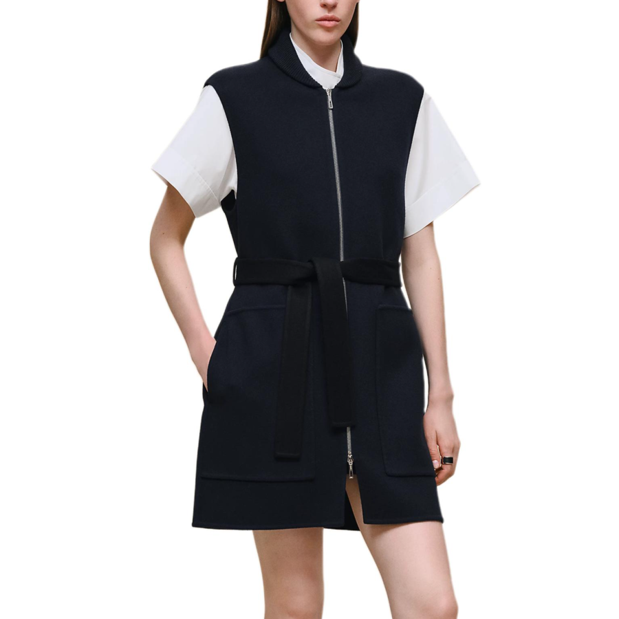HERMES HERMES Vests Women's Black Moderate