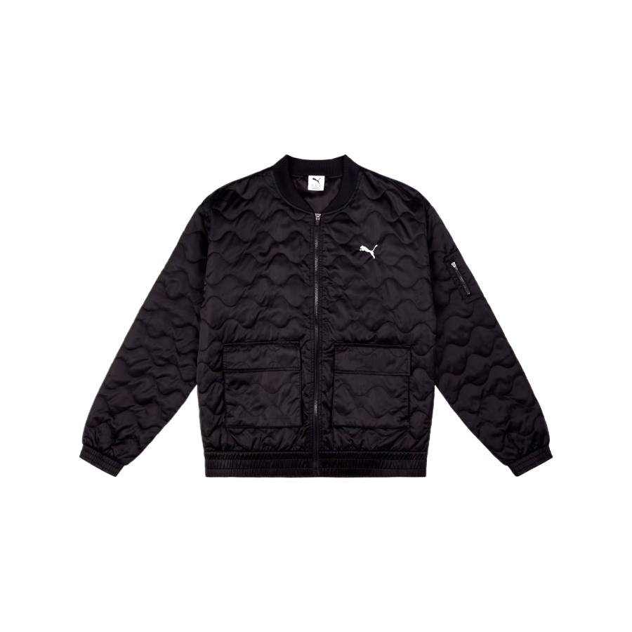 PUMA PUMA ESSENTIALS Jackets Men's PUMA Black Baseball Collar Moderate Pilot