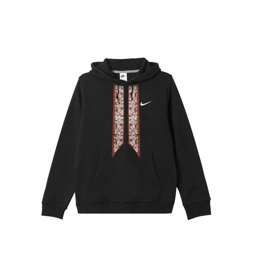 Nike Nike Club Sweatshirts Men's Black Hooded Thickened