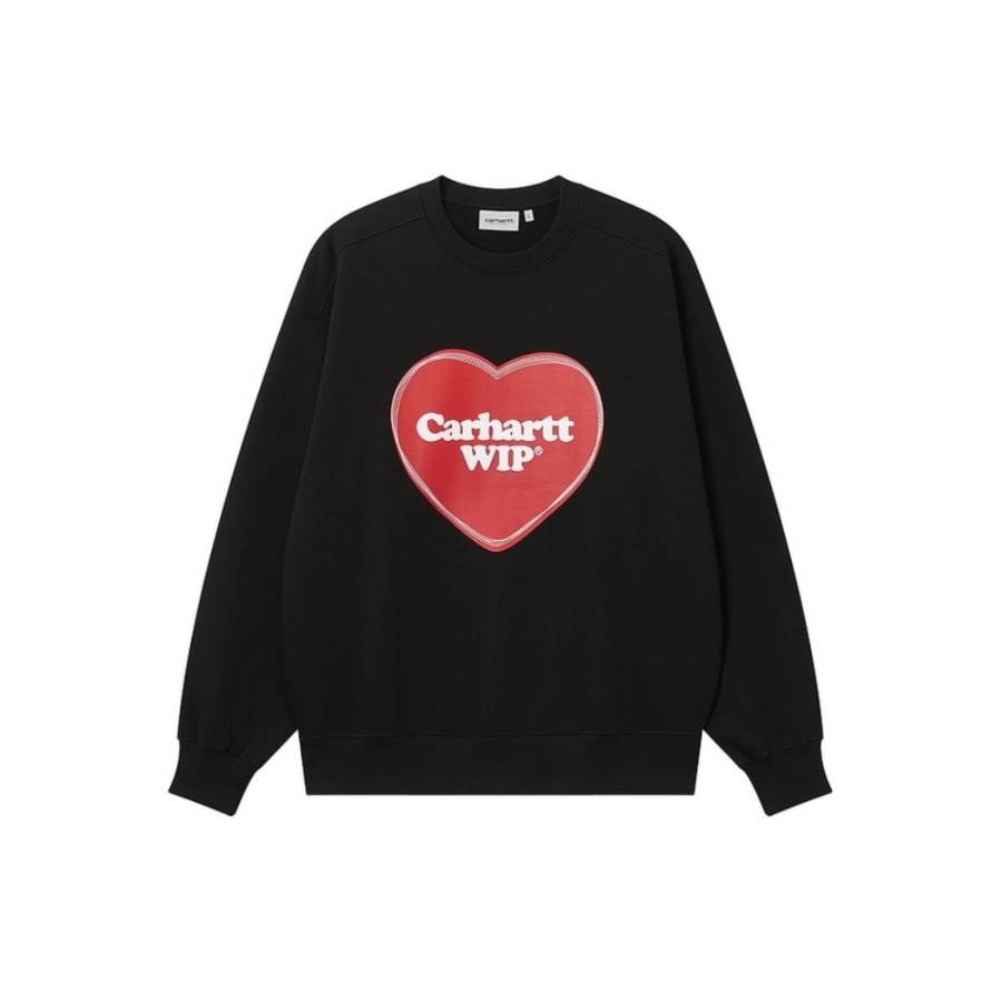 Carhartt WIP Sweatshirts Men's BKX/Black Crew Neck Moderate