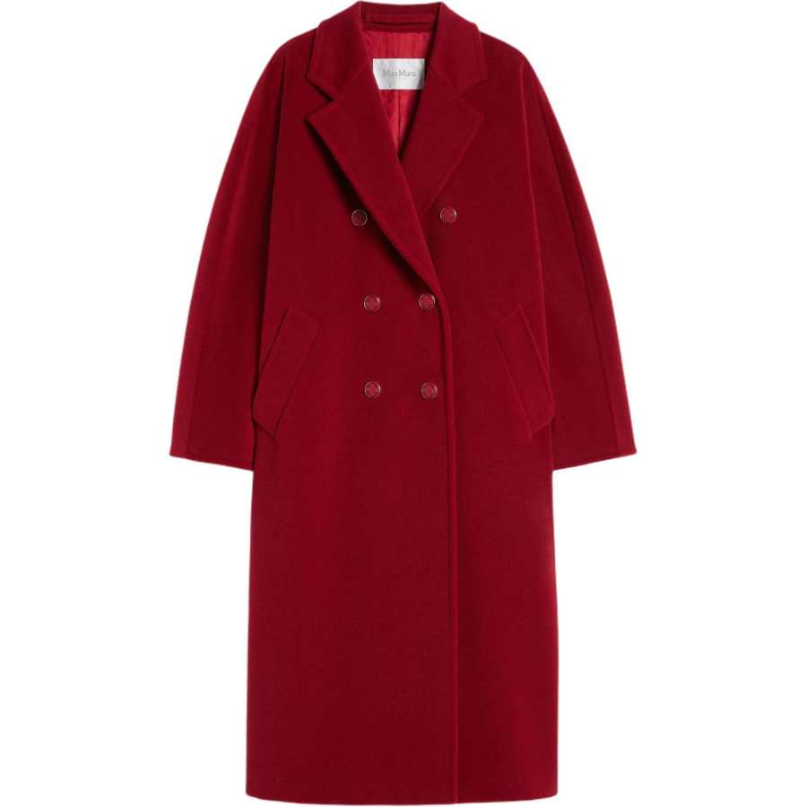 MaxMara MaxMara Coats Women's Red Lapel Moderate