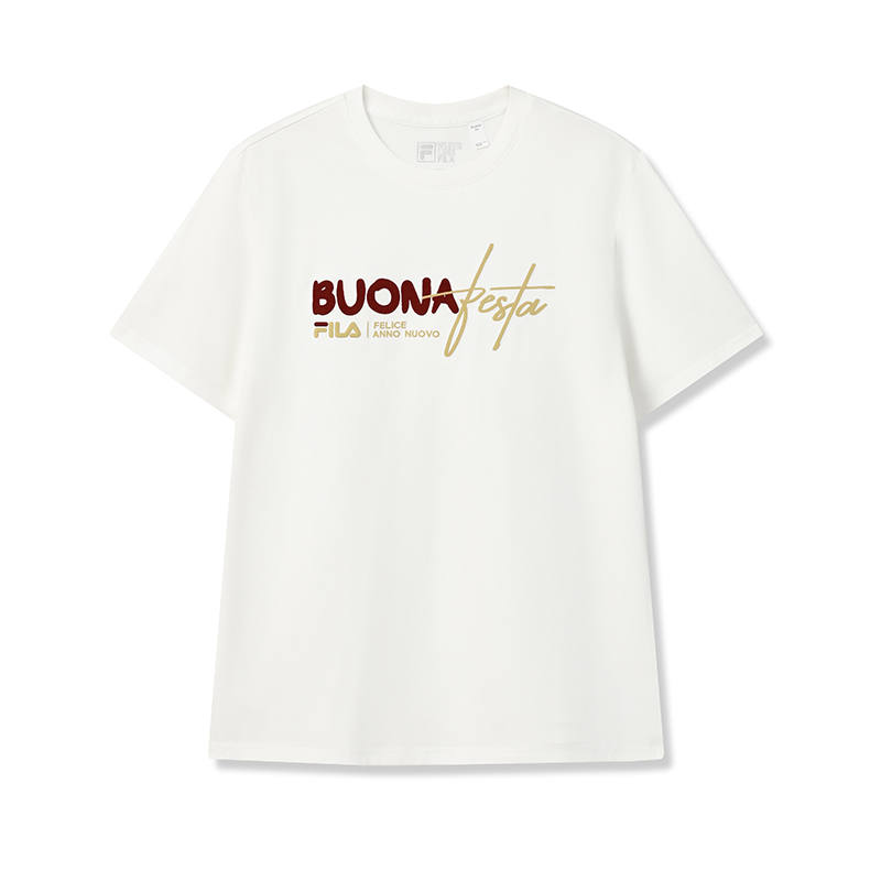 FILA T Shirt Unisex Cloud White