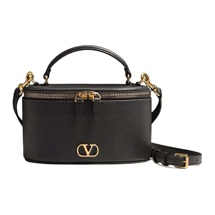 Valentino VLogo Signature Cow Leather Handbag Mini Women's Black