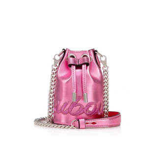 Christian Louboutin CL Leather Crossbody Bags Mini Women's Pink