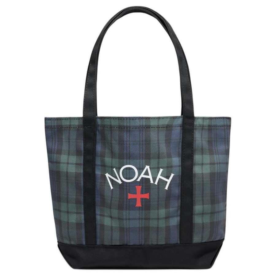 NOAH Cotton Canvas One Shoulder Handbag Unisex Black/Khaki