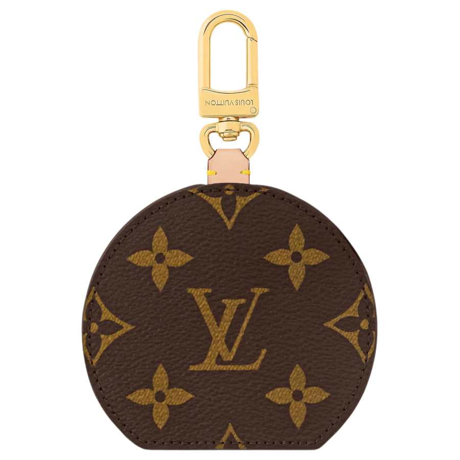 LOUIS VUITTON Monogram Coated Canvas Bag Charm Bag Merch Mini Women's Brown