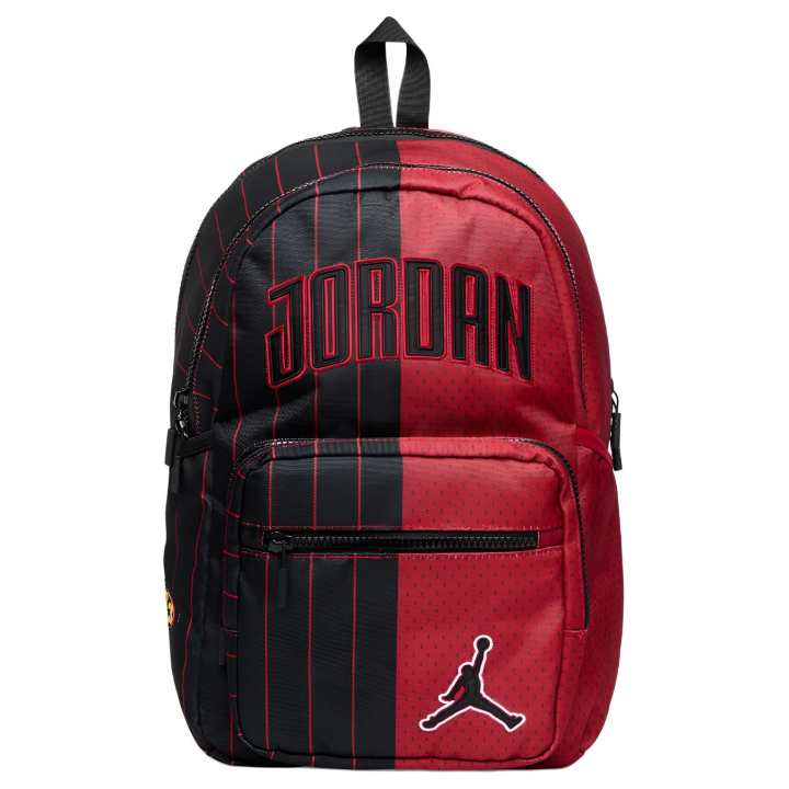 Jordan Jordan Polyester Backpack Unisex Black & Red